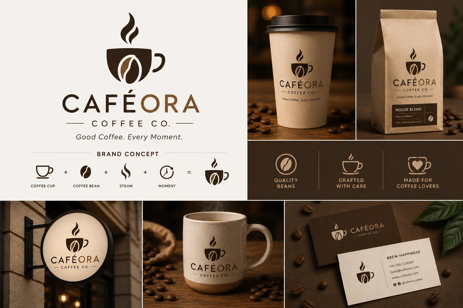 Roast & Co Coffee Shop Branding