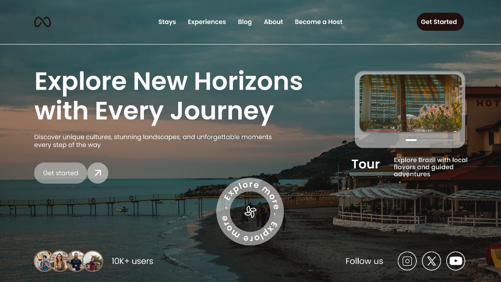 Horizon Travel Stays and Experiences Booking UI Design by Hamid